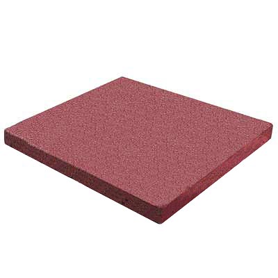 RB Rubber Products Rb Rubber Products Bounce Back - 3 Feet Fall Flat Tile Red Rubber