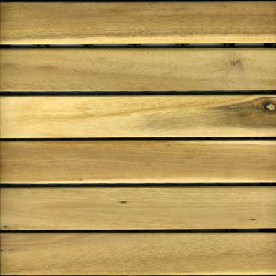 Vifah Vifah 6 Slat Snap Deck Tiles Acacia Hardwood Flooring