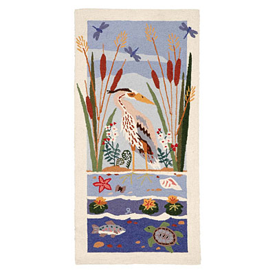 American Cottage Rugs American Cottage Rugs Blue Heron Blue Heron White Area Rugs