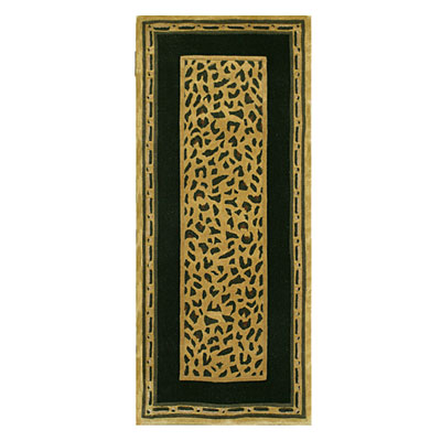 Nejad Rugs Nejad Rugs African Safari 3 X 12 Runner Cheetah Gold / black Area Rugs