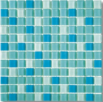 Mirage Tile Mirage Tile Glass Mosaic Blends 1 X 1 Springville Tile  &  Stone