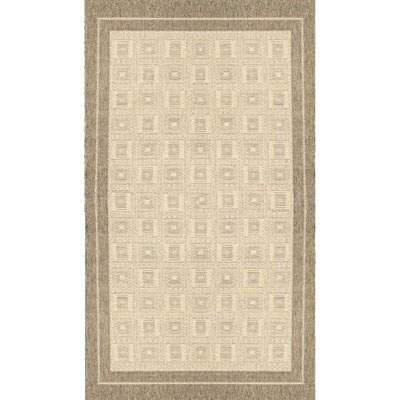 Stepco Stepco Patio Rugs 6 X 9 1309 Cream Brown Area Rugs