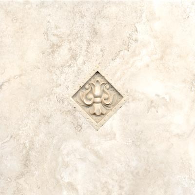 Ege Ege Classico Siena Deco 6.5 X 6.5 Ivory Deco Egsiiv66dc