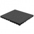 Rb Rubber Products Bounce Back - 6 Feet Fall Tile Bounce Back Safety Black Rubber