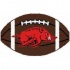 Logo Rugs Arkansas University Arkansas Football 3 X 6 Area Rugs