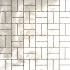 Metal Border Pure Metal Basketweave Mosaic Graffiato/brushed Tile & Stone
