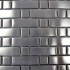 Diamond Tech Glass Metal Series Mosaic Rectangle S