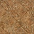 Congoleum Bravada - Etched Floral Terra Cotta Vinyl Flooring