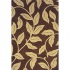 Delos, Inc. Bloom 3 X 5 O Natural Espresso Area Rugs